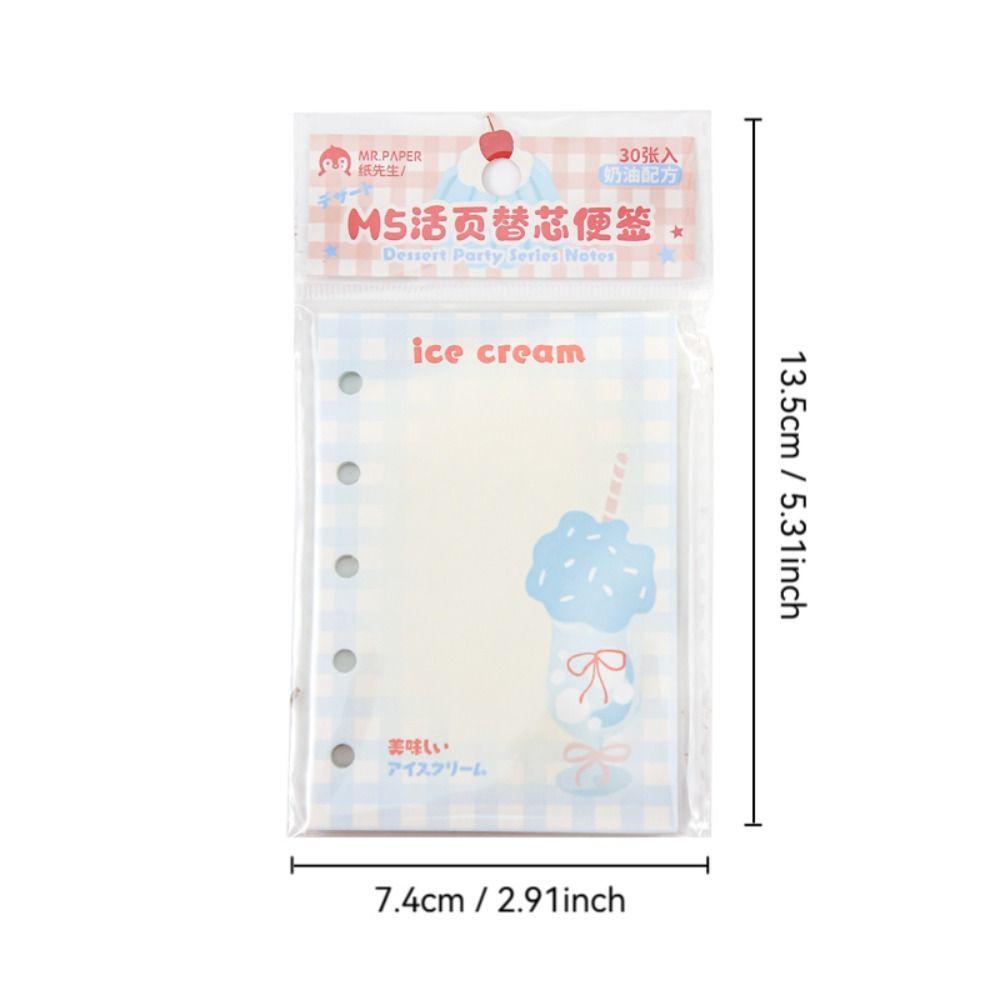 Dessert Party Series Diary Notepad Multipurpose Scrapbook Paper Cute Sticky Note  School Stationery
