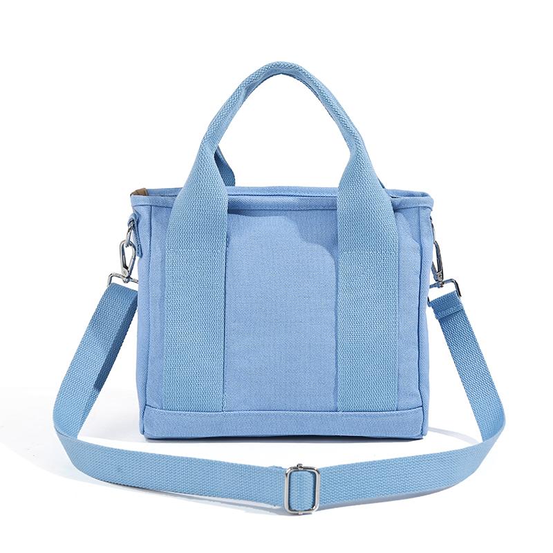 Canvas Multi-compartment Handbag Women's Shoulder Crossbody Bag