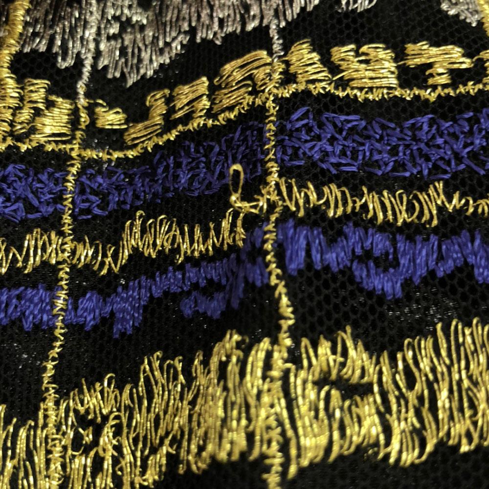 Givenchy 90s Made In Japan All-over Embroidery Long Sleeve Mesh Cut Old Women Used
