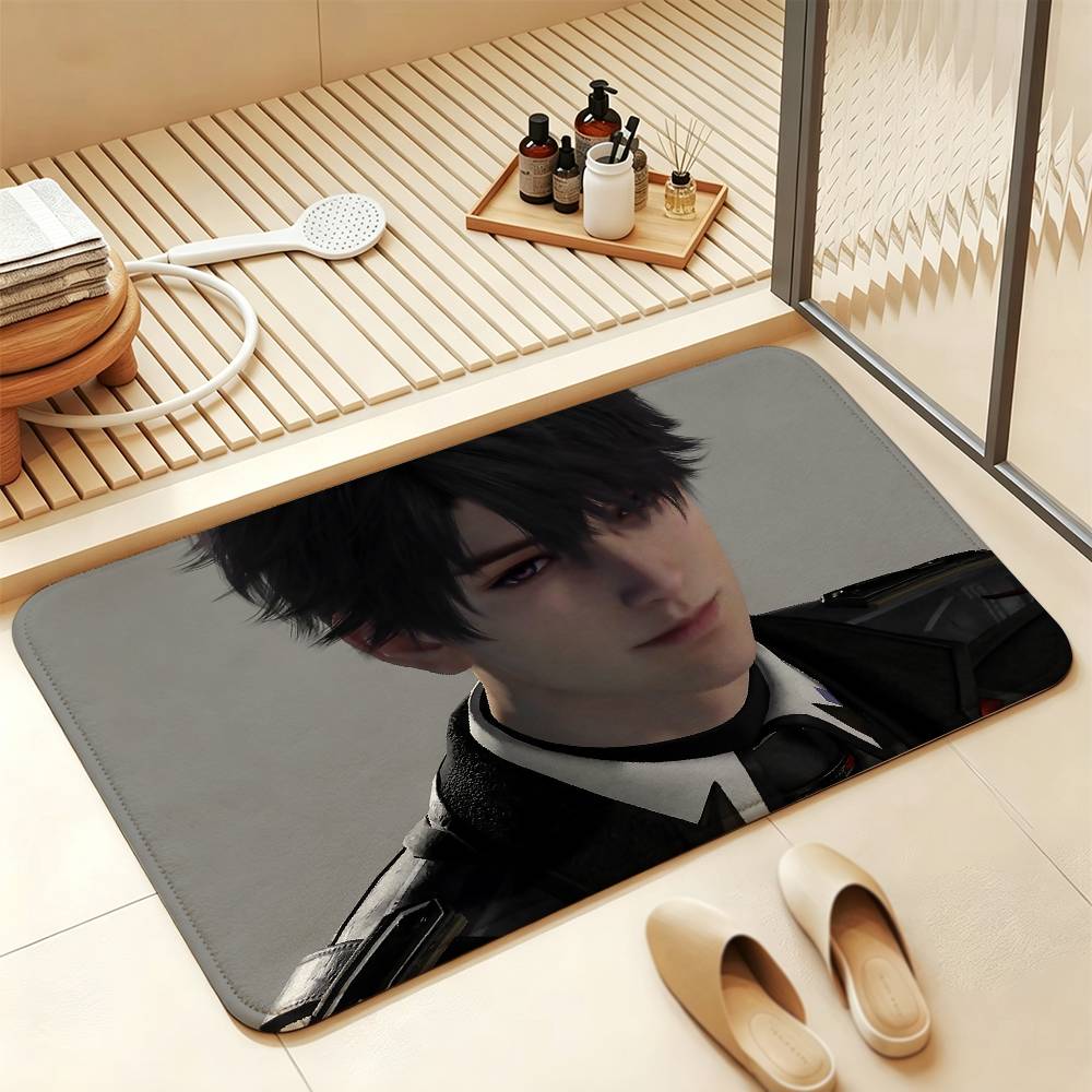 Caleb Xia Yizhou Love and Deepspace Anti‑Slip Floor Mat Short Plush Rug Carpet Soft Comfortable Machine Washable Home Decor