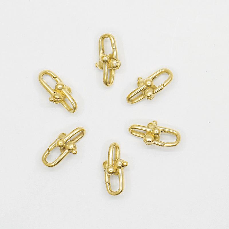 

T20# Home Series 20MMT латунный замок-карабин с двойной пряжкой и головкой цепи 20MM Length