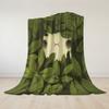 Hiding in Foliage Flannel Blanket Warm Soft Halloween Christmas Couch Warm Cozy Decorative Decor Gift for All Season