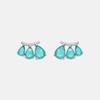 Boucles d'oreilles - LUXENTER - Kaiau - Argent 925 - Quartz hydrothermal vert - Plaqué rhodium
