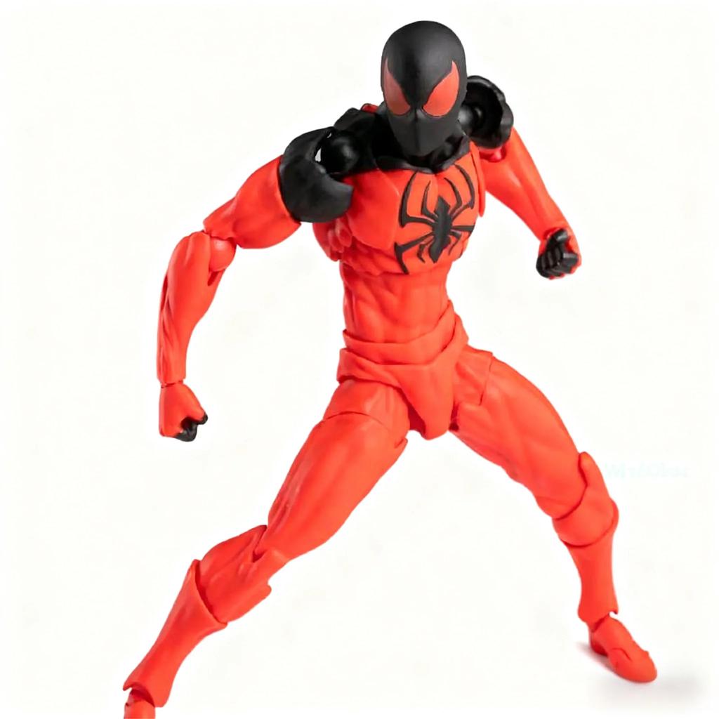 2026 IN Stock Mess Toy Scarlet Spider Kaine Parker Action Figure - Black and Red Spiderman Symbiote Anime Collectable Gift Toy