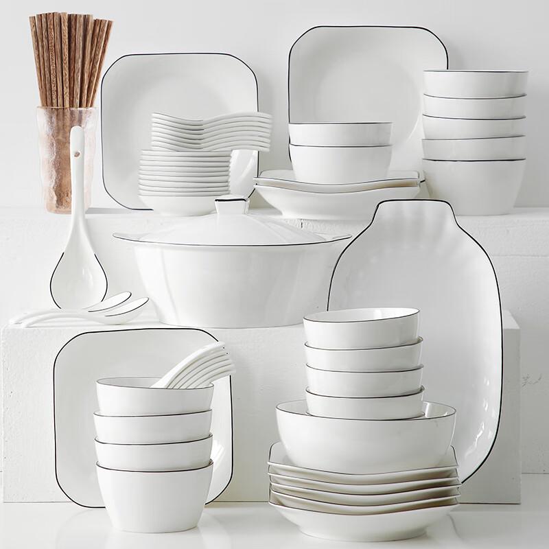 Naijiang Ceramiczny zestaw obiadowy dla 10 osób