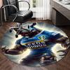 Personalized Leeds Rhinos Round Chair Office Rug - Perfect for Mat, Office Chair & More - Ideal Gift for Birthdays and Holidays