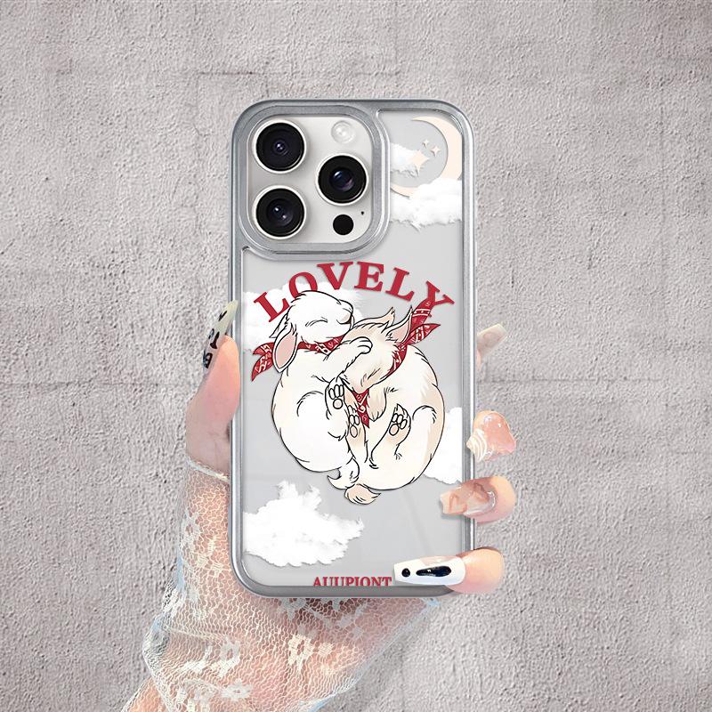 

Cute Acrylic Rabbit iPhone 16/16 Pro/16 Plus/16 Pro Max Cartoon Case iPhone 14/13