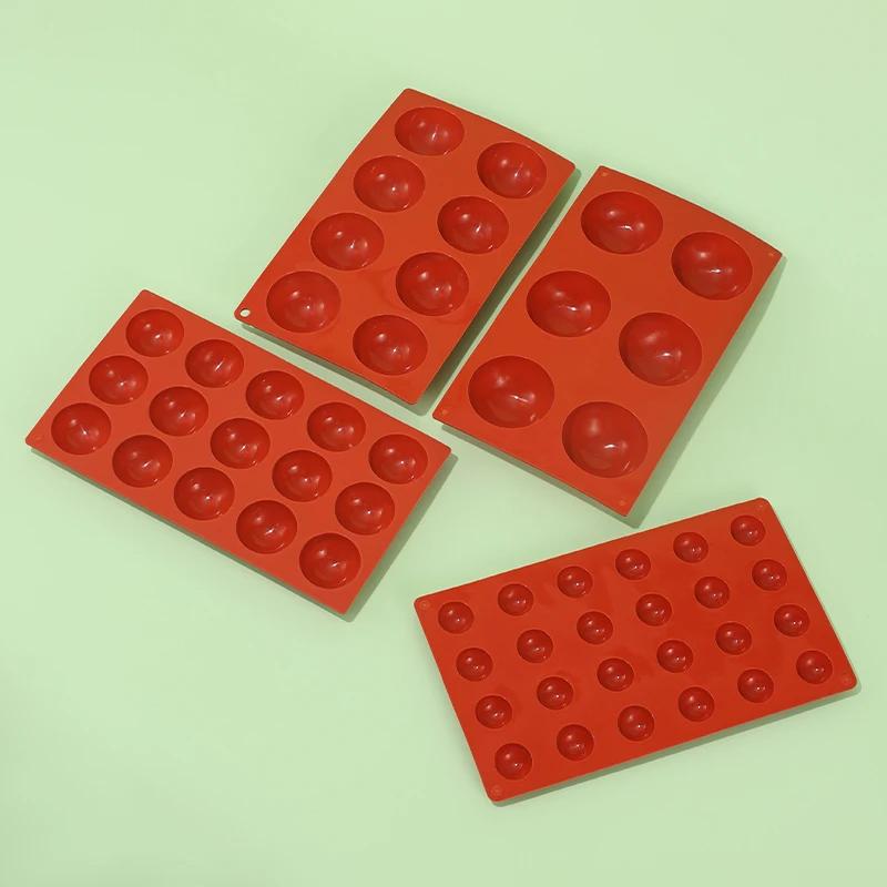 3D Ball Round Half Sphere Silicone Molds for DIY Baking Pudding Mousse Chocolate Cake Mold Kitchen Accessories Tools