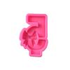 Bowknot Baking Molds Bow Number Silicone Mould Handmade Epoxy Resin Casting Molds DIY Cake Chocolate Decorating Tool