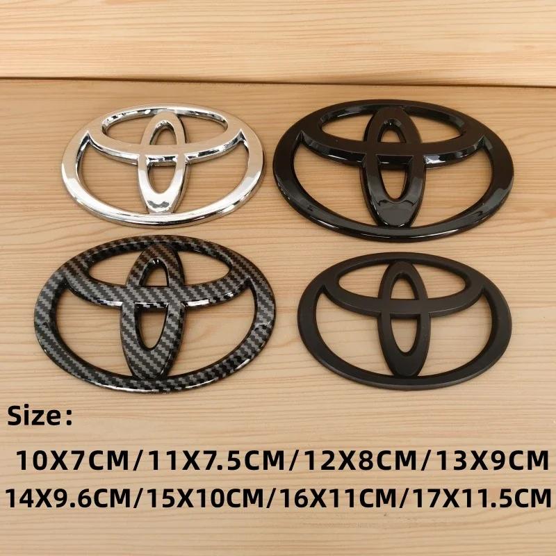1pc 3D Car Emblem sticker For Toyota Front Grill Hood Rear Trunk Logo Corolla Camry RAV4 Hilux Yaris Prius Prado Badge Accessory