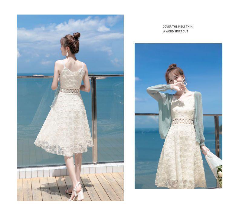 2026 Petite French Waist-Cinched Slimming Camisole Dress - Women's Summer Sweet Dress