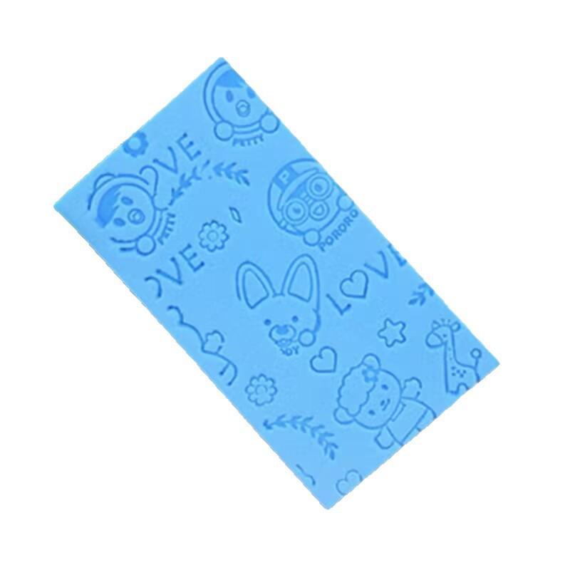 

3D детская губка для ванны - узор рыбьей чешуи, нежная и безболезненная мочалка для спины для чувствительной кожи