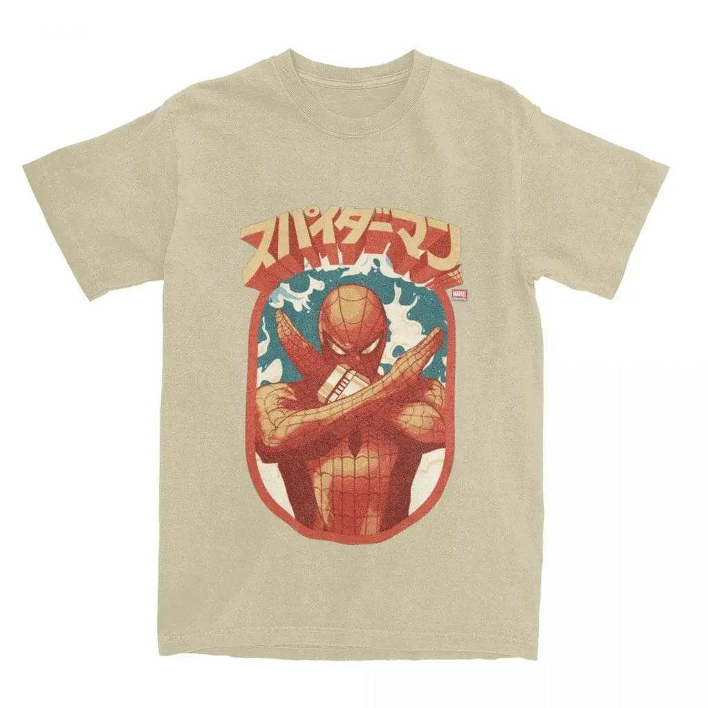 UnisexSpider Man Cartoon Graphic Shirts Merchandise Casual Pure Cotton T Shirts Tee Clothes Plus Size