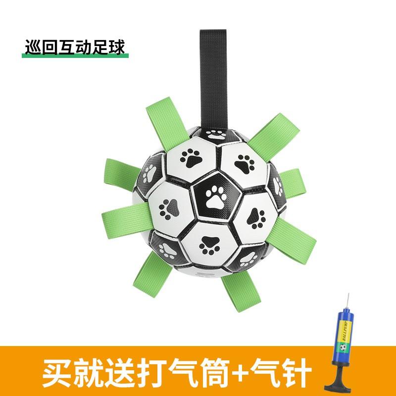 Interactive Dog Toy Ball - ETPU Squeaky Football Outdoor Play Training 15cm/19cm Multiple Colors