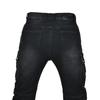 Mens Winter Motorcycle Riding Jeans With Reinforced Padding Warm Cotton Blend Biker Pants Cold Weather