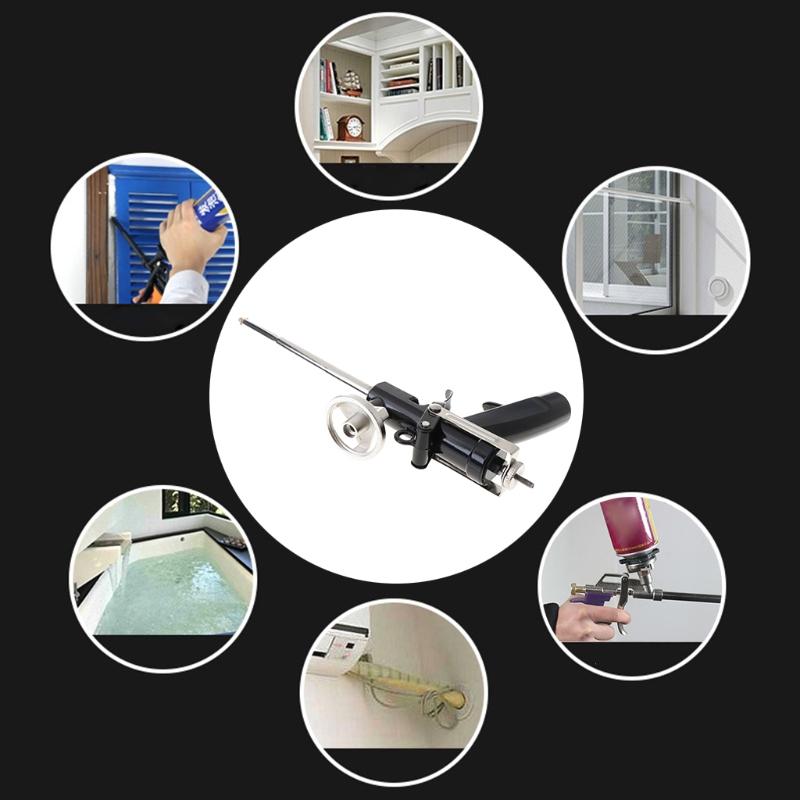 Professionelle Kunststoff-Metall-Polyurethan-Handschaum-Spritzpistole für Glas