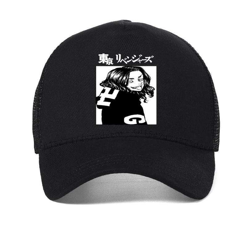 Hot Japanese Anime Tokyo Revengers Men hat Chifuyu Matsuno Graphic baseball cap Anime Unisex Summer Mesh vent caps