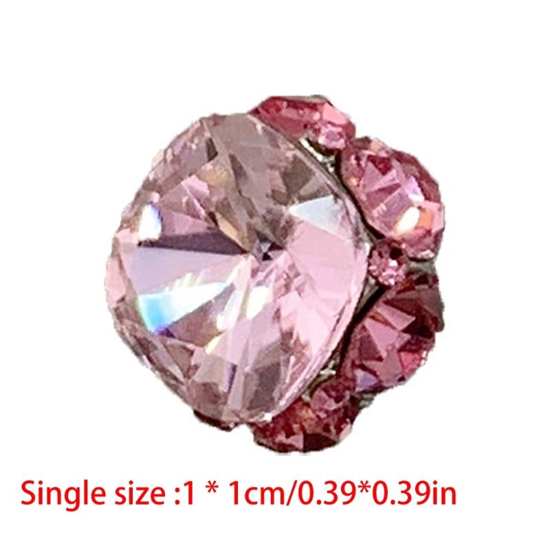 3PCS Pointed Back AB Rhinestones Set DIY Nails Art Decorations for Nails Clothing Shoes Bags Decoration Craft