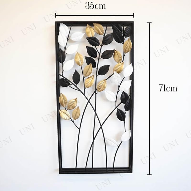 Eisen Wandkunst Wandblatt 2105TSF005 Panel, Hängend, 3-Farben-Design,