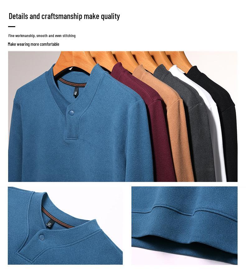 Herr Mellantjock Dubbelsidig Tysk Sammet Långärmad Tröja