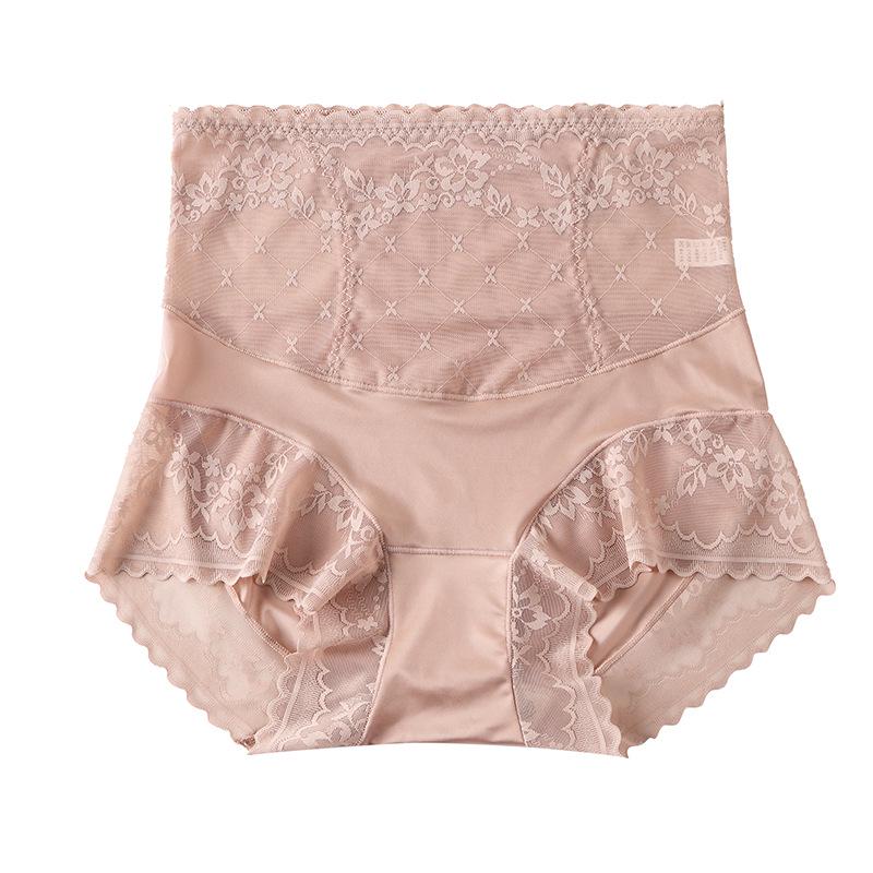 Herbst/Winter Nahtlose High-Waist Maulbeerseide Bauchweg Hüftlift Unterwäsche für Damen – Sexy, Atmungsaktiv und Bequem.