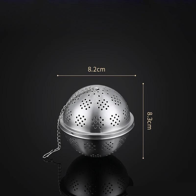 304 Roestvrij Staal Thee-ei Zeefmand Gaas Thee Filter Vergrendelbare Kruidenbol Hotpot Smaak Kruidenzak Soep Smaakdoos