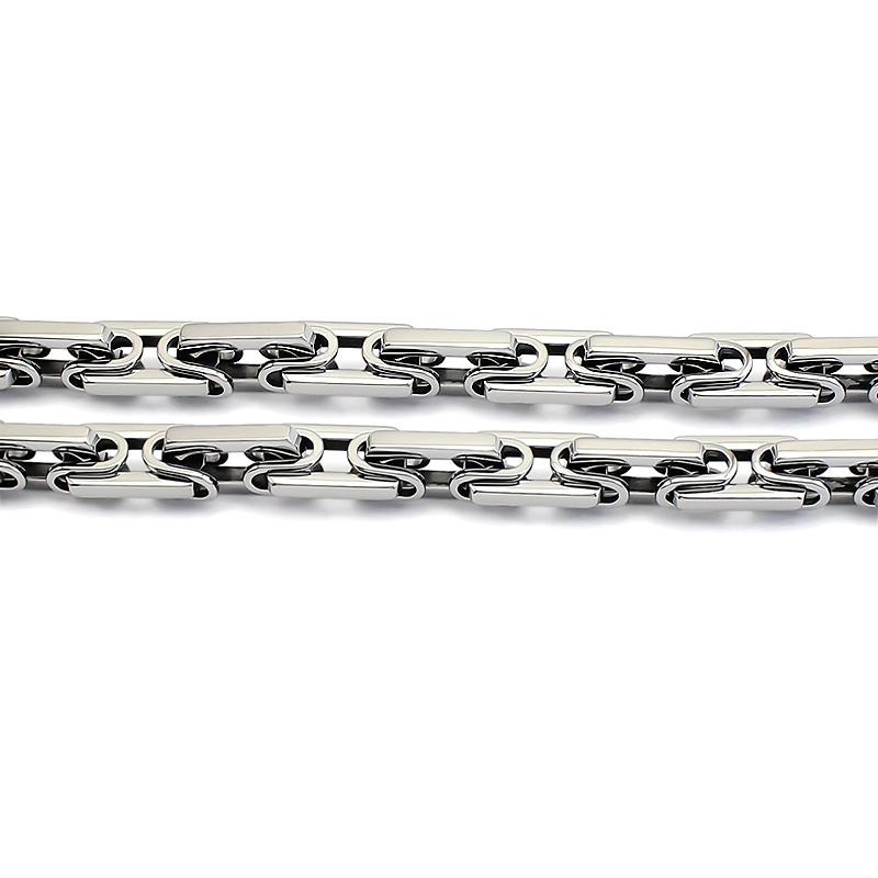 Waterproof Jewelry Non Tarnish Bracelet 316L Stainless Steel Link Chain Bracelet Biner Clasp