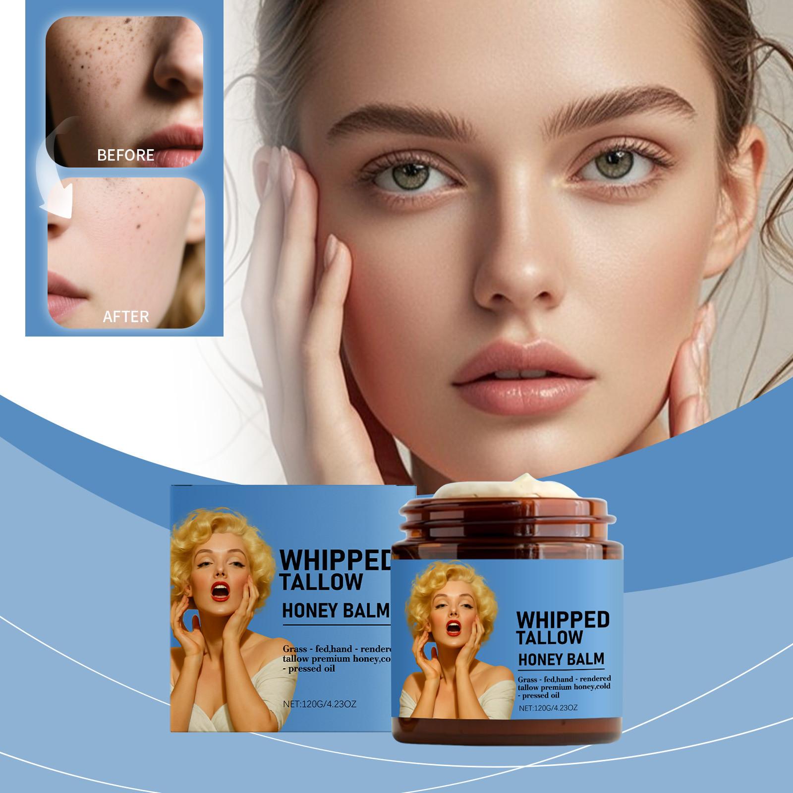 

Honey Tallow Skin Moisturizing Cream Cares For Dry Skin, Nourishes The Skin, Fades Dark Spots And Maintains Skin Elasticity. One Size синий