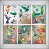Colorful Hummingbird Electrostatic Glass Stickers - Waterproof & Decorative Anti-Collision Window Stickers for Kitchens and Walls