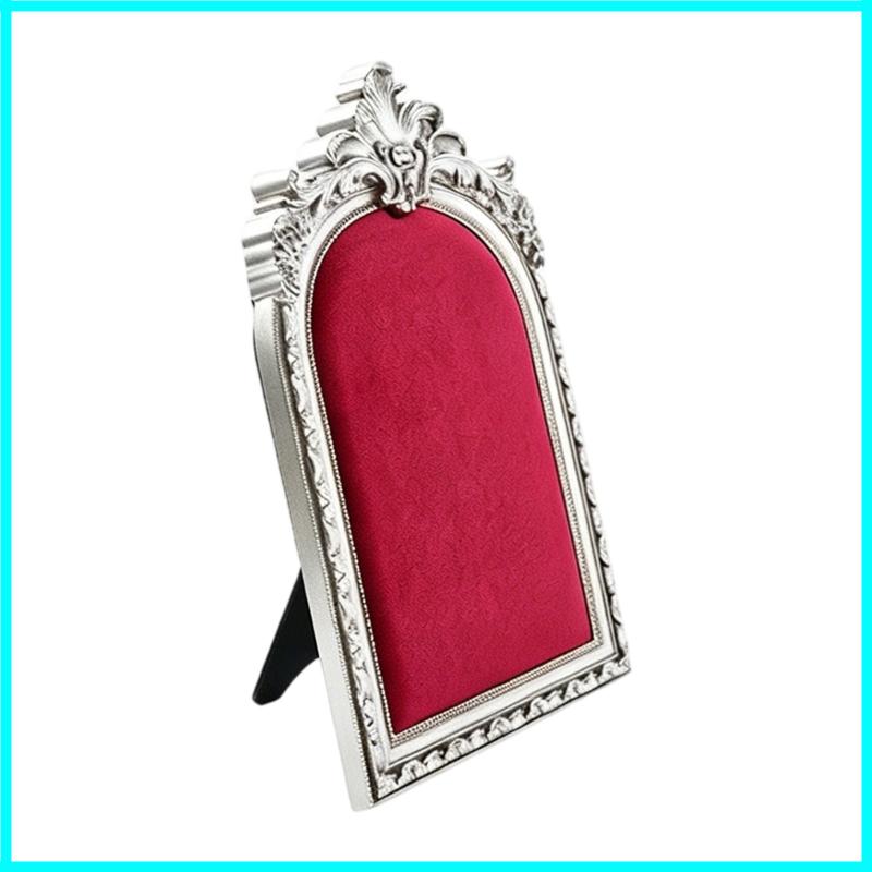 X6HE Ornamental Resin Jewelry Holder Photo Frame Earring Organization Decorative Shelf for Home and Shop Displays