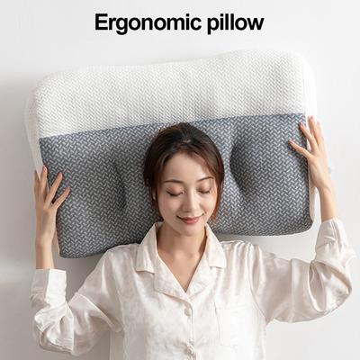 Almohada Súper Ergonómica Soporte Ergonómico para Cuello y Cabeza Proteger Alivio del Dolor Columna Vertebral Ortopédica Posición de Sueño Almohada de Contorno Cervical