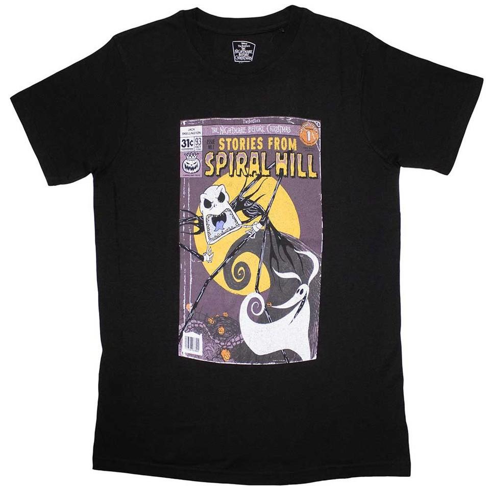 The Nightmare Before Christmas Spiral Hill Official T-Shirt Mens S