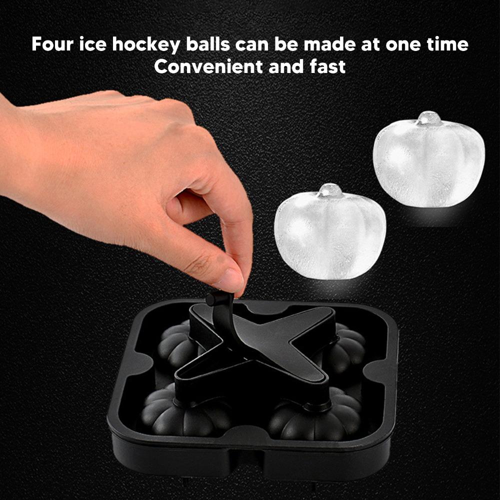 3D Pumpkin Shape Whiskey Ice Mold Silicone Ice Ball Maker Mold Durable Pumpkin Ice Ball Mold  Home