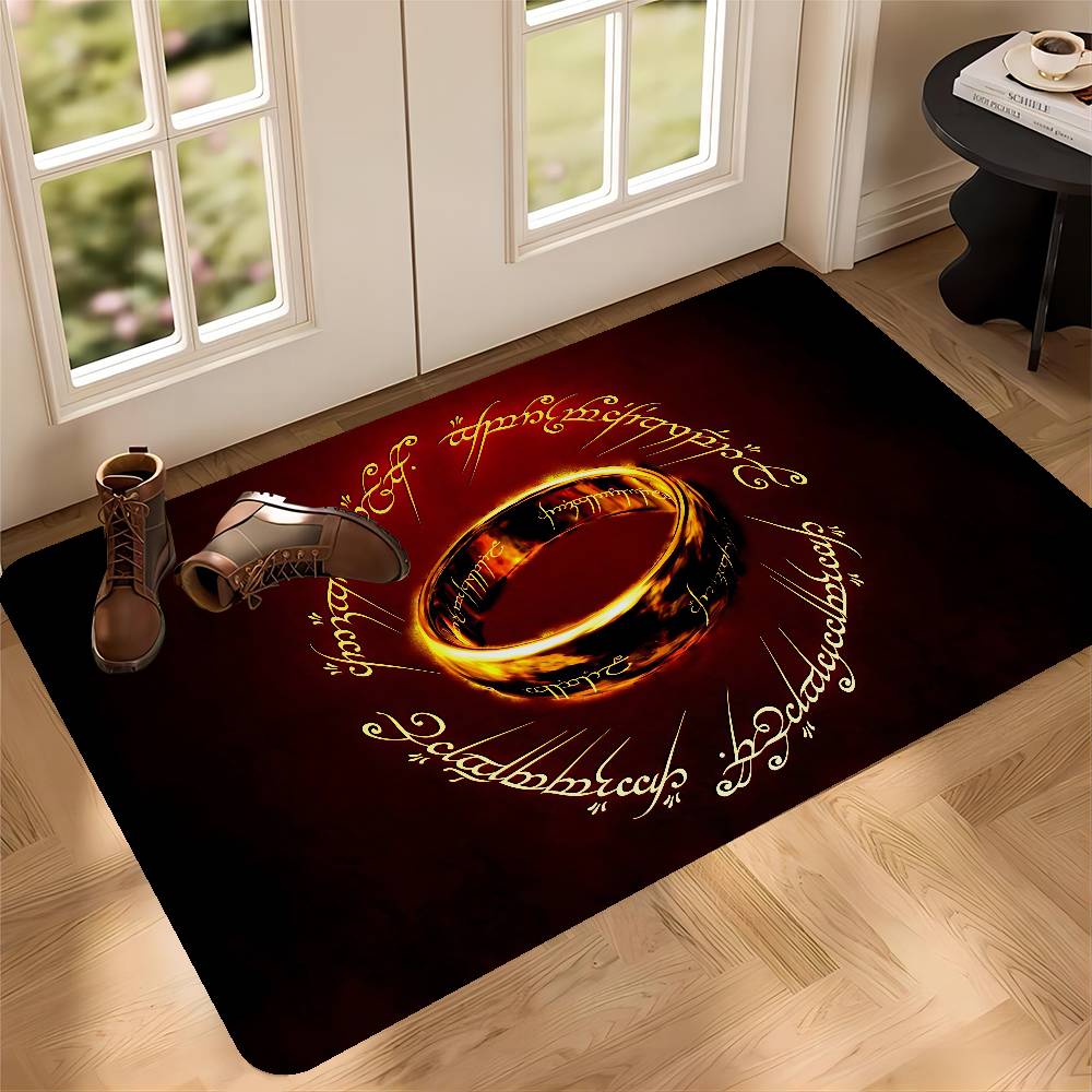 L-Lord Of The Ring Bathroom Mat Anti-slip Absorb Water Long Strip Cushion Bedroon Mat Hotel Decor Mat