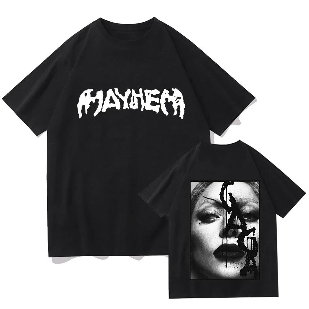 

The MAYHEM Ball Tour 2026 TShirt Lady Gaga Singer Graphic Tshirts Fashion Short Sleeve Summer T Shirt Cotton Women Tees Y2K S