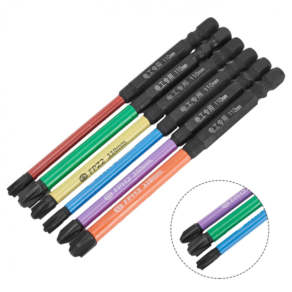 Screwdriver Bits 6 Pcs/set Alloy Steel High Quality