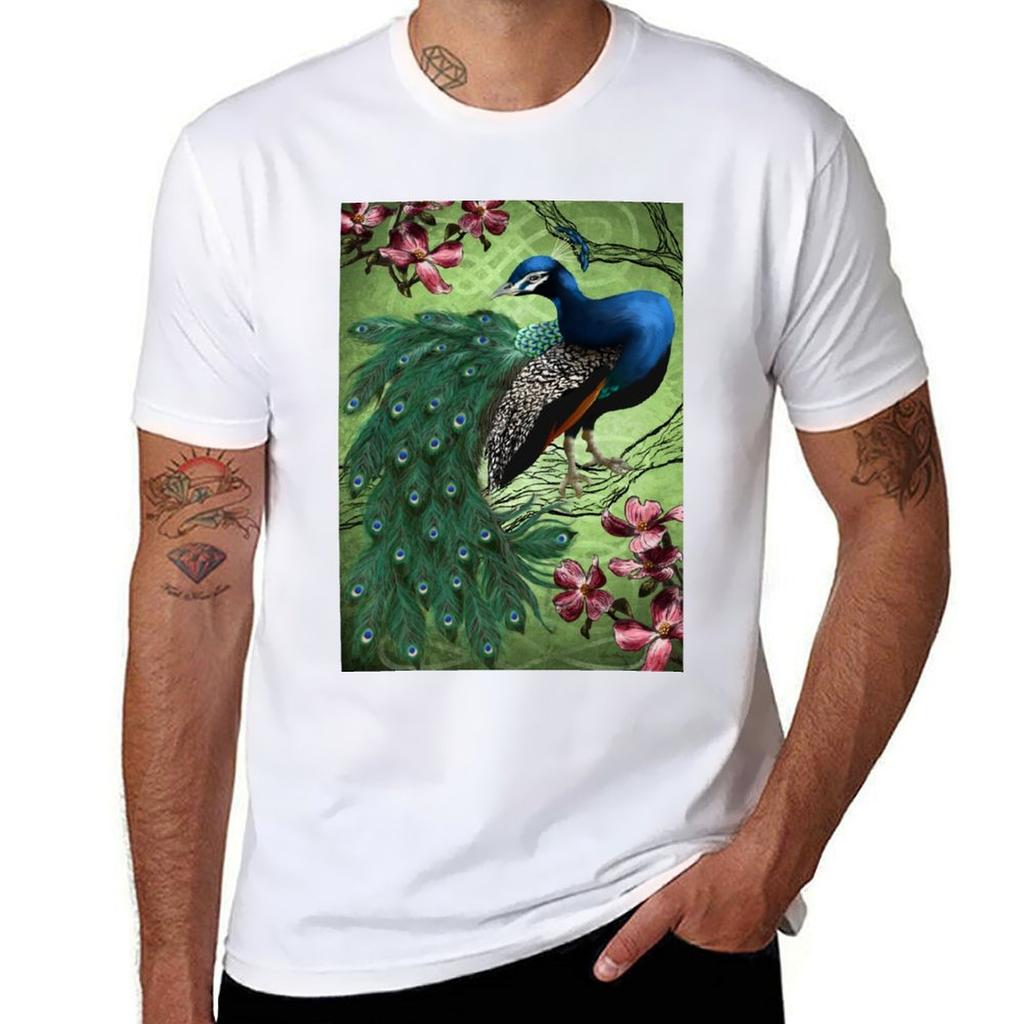 Le Paon Bleu Tshirt Simple Solid Color Crew Neck Tee