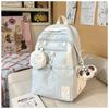 Japanese Ins Wind Star Backpack High Value Sweet Girl Backpack Large Capacity Light Student Backpack
