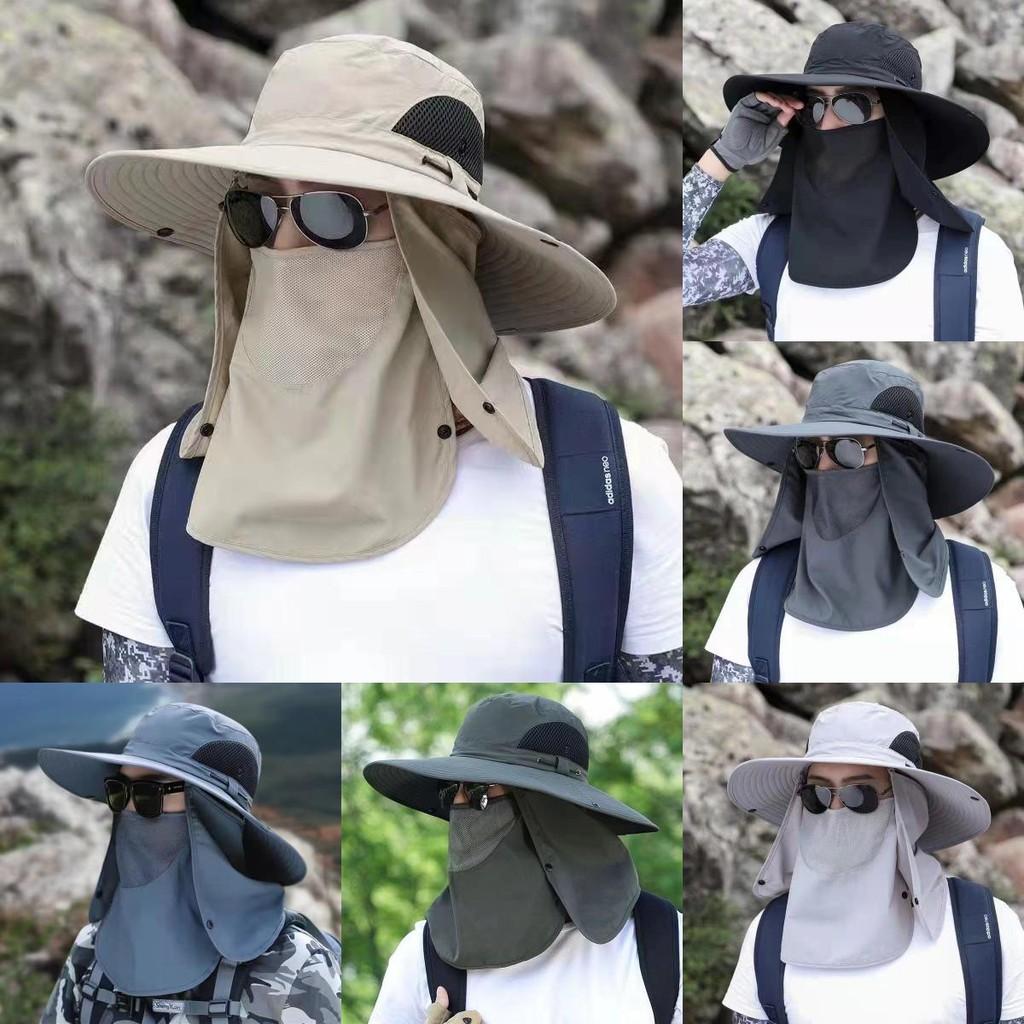 Uv Protection Fishing Hat For Men With Large Brim And Quickdry Breathable Material For Outdoor Sports