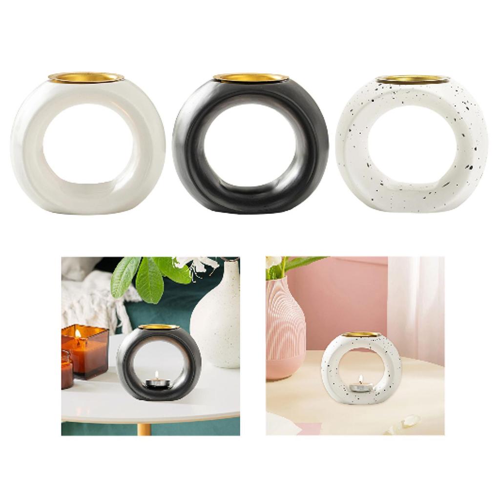 Tealight Candle Holder Gift Diffuser Candleholder Essential Oil Burner Home Decor for Meditation SPA Home Bedroom Desktop