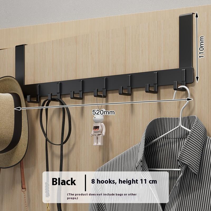 Door Hanger Hook Bedroom Adjustable Aluminum Hook Wall Hook Bathroom Door Hanger Clothes Drill Free