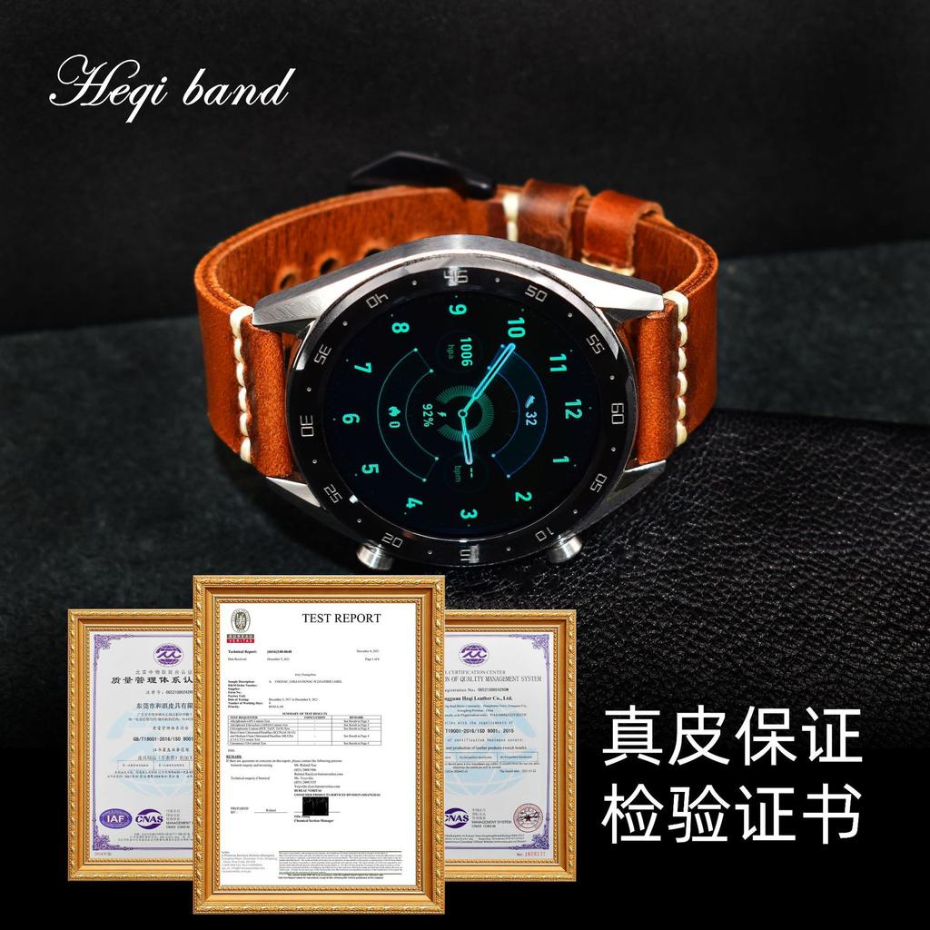 Burst Pattern Retro Color-Changing Leather Strap Buckle, Suitable For Xicheng, First Layer Oil Wax Leather Strap