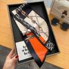 Fashion new cross small silk scarf women's headband Korean version spring, autumn and summer professional scarf small scarf square scarf headband