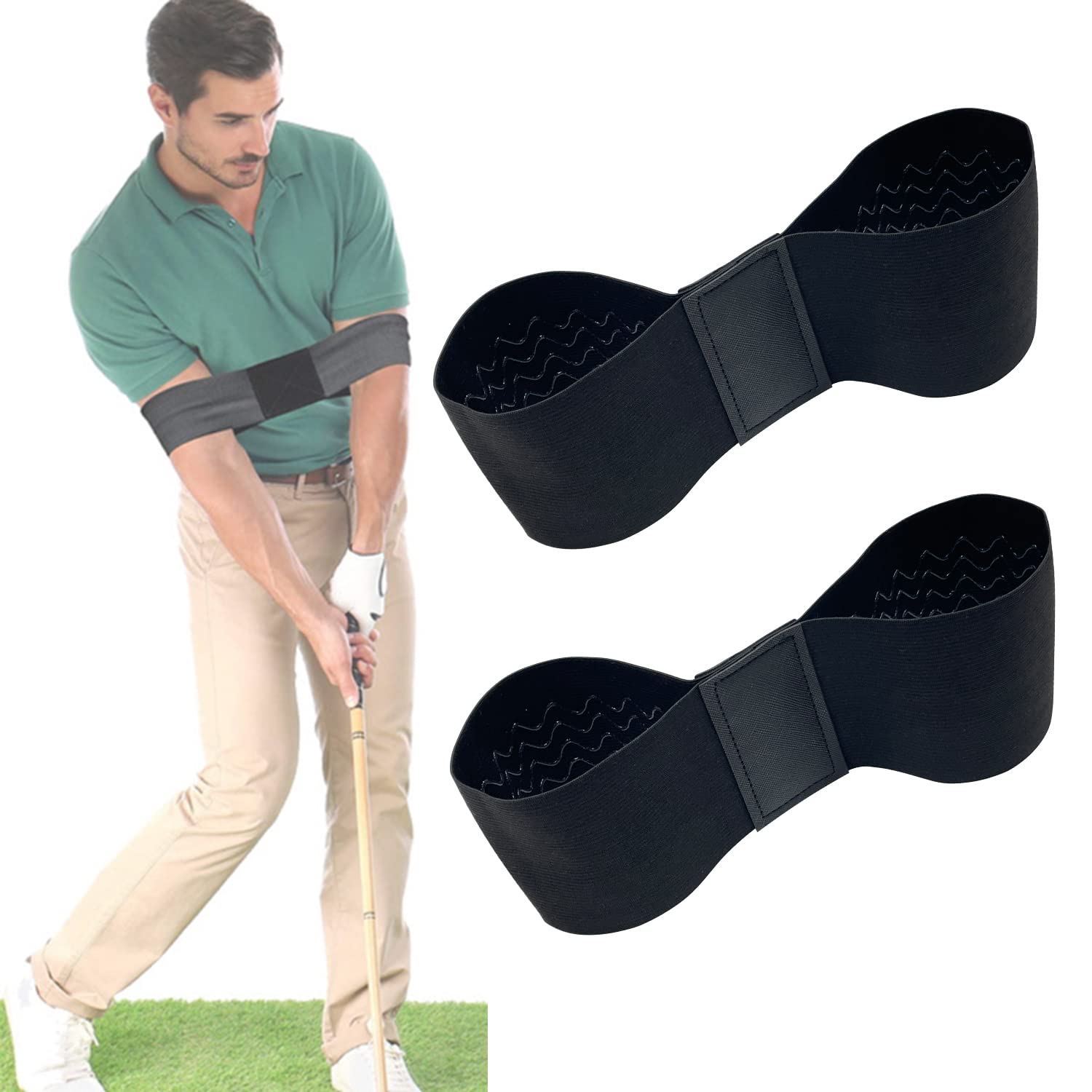

Socpuro of Golf swing correction belt for correct golf practice training highly elastic golf practice golf practice golf beginners [Set 2] swing,