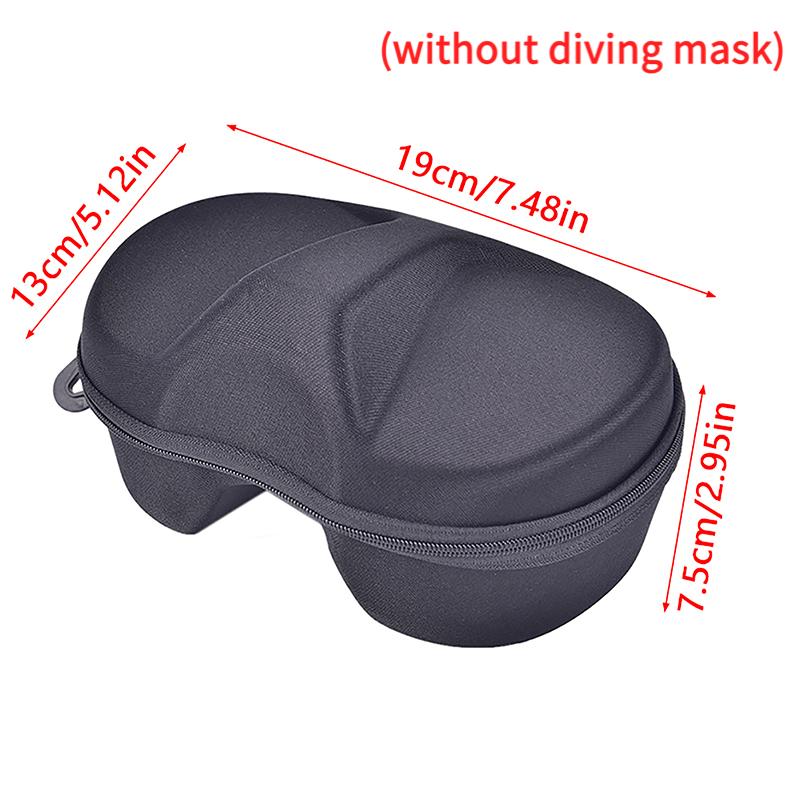 

1PCS Diving Glasses Storage Box Scuba Snorkeling Set Multifunction Face Cover Snorkel Zipper Case For Underwater Swimming