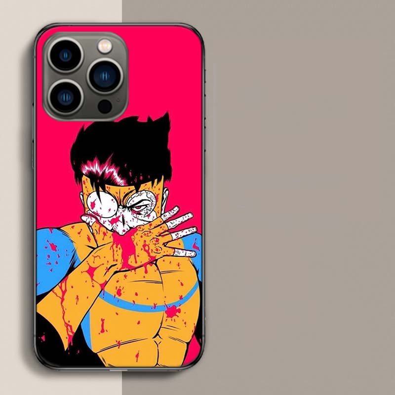 Cartoon Invincible Phone Case For Iphone 17 Air 15 Pro 14 Plus 16 Pro Max 17E 16E 12 13 Mini 11 Cover Cute Fundas