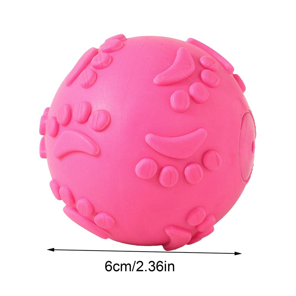 Dog Chew Squeaky Toy Ball Squeaker Chew Ball Toy Latex Indestructible Outdoor Squeak Dog Toys Teething latex pet toys