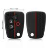 Silicone Car Key Fob cover Case Holder For Chevrolet captiva 2017 Spark Onix Volt Aveo Sonic Keyless Protect Accessories