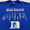 T-shirt a righe vintage anni '90 DUKE UNIVERSITY BLUE DEVILS TAGLIA L/XL ncaa