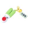 Handmade Crochet Garlic/Cabbage/Scallion/Chili Keychain Yarn Key Holder Veggie Bag Charm Gift for Students and Friend